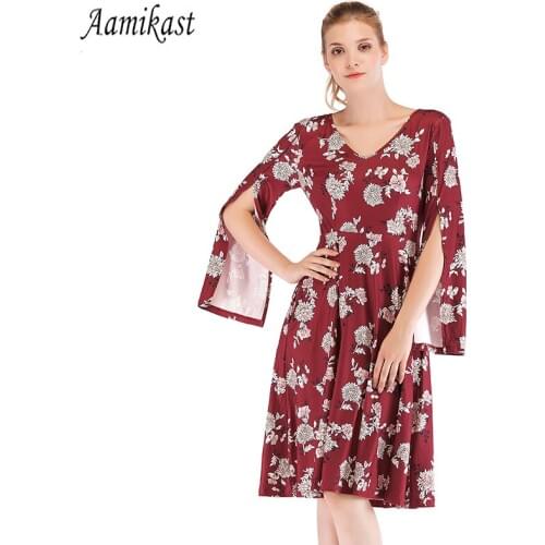 Aamikast Womens Elegant Print Dress Striped Dresses Casual Elegant Sheath Slim Dress Dropshi A-Line Dress