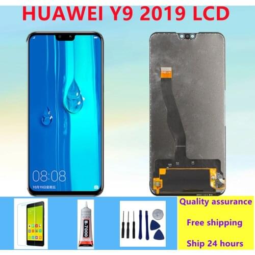For HUAWEI Y9 2019 Lcd With Frame Display Screen For HUAWEI Y9 2019 Screen JKM-LX1 JKM-LX2 LX3