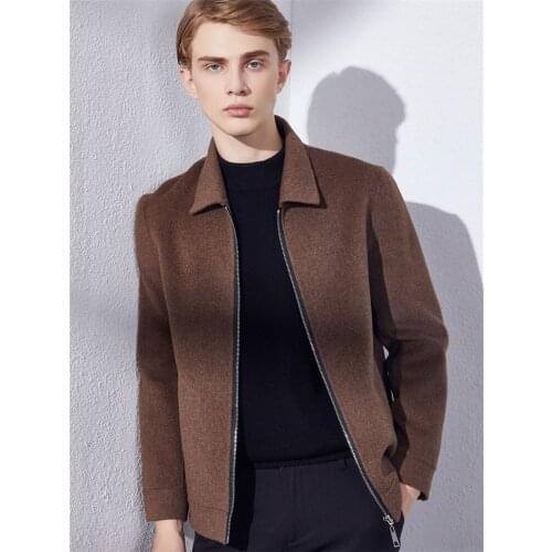 100% Wool Coat Men Casual Wool Jacket Spring Autumn Overcoat Korean Mens Coats Sobretudo Masculino YC-MR3014 KJ4305