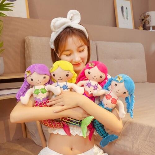 30cm Cartoon Mermaid Plush Doll Toy Comfort Doll Mini Cute Pillow Baby Stuffed Plush Toys for Children Girls Birthday Plush Toys
