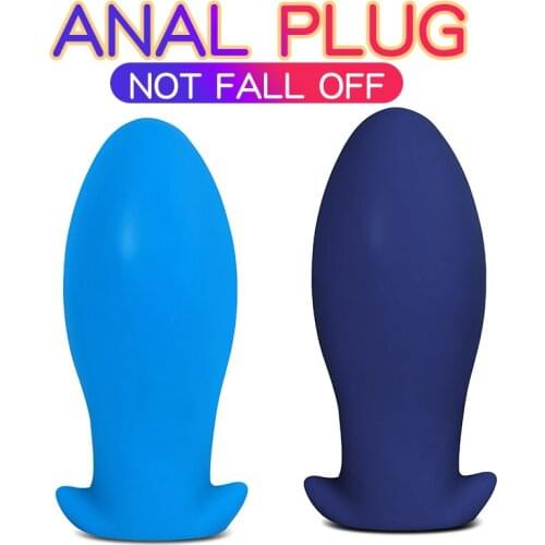 8.1cm in Diameter Huge Anal Plug Male Silicone Big Butt Plug Anus Diltor Large Dildos G Spot Masturbation Adult Sex Shop G point