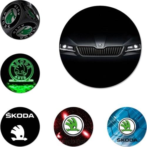 Skoda Car Badge Brooch Pin Accessories For Clothes Backpack Decoration gift
