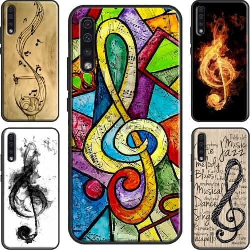 Music Note Musical Treble Clef Case For Samsung A50 A70 A71 A51 A40 A10 A20e A21S Galaxy S20 Ultra Note 10 Plus S10 S9