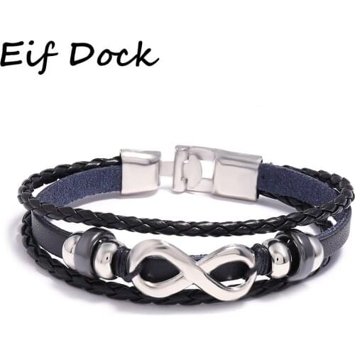 Eif Dock Black Infinity Handmade Bracelet Friendship Bracelet Infinity Love Couples Bracelet Set Infinity Jewelry Dropship