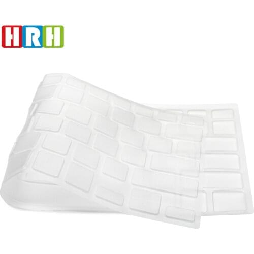 HRH 50pcs Waterproof Dust clear tpu keyboard cover laptop skin for dell skin 14CR 15CR