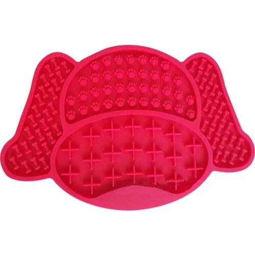 Multifunction Suction Cup Wall Mouted Dog Feeders Soft Easy Clean Bathing Pet Lick Mat Grooming Distraction Feeding Anti-Slip 1