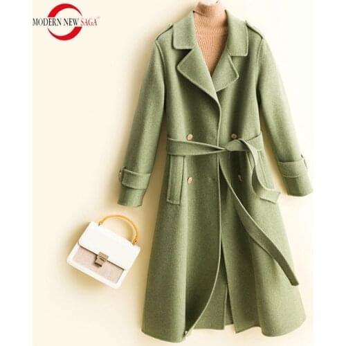 Женские пальто с поясом Modern new saga China At AliExpress