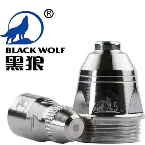 P80 Black Wolf Original Air Plasma Cutting Nozzle Tip 10PCS & Electrode 10PCS For CNC Cutter 60A 80A 100A