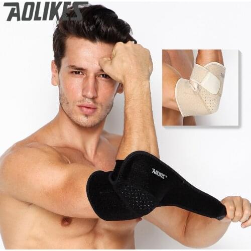 1PC Sports Safety Tennis Elbow Support Sleeve Elbow Sweat Adjustable Sports Outdoor Cycling Fitness Elbow Support