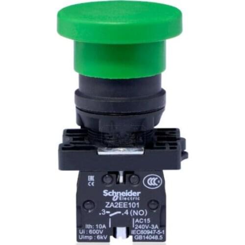 XA2EC31 Push-button Ø22 - mushroom head Ø40 - black - 1NO