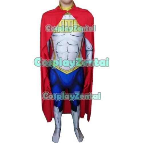 Newest Mirio Togata 3D Print Spandex Zentai Suit Cosplay Mirio Cosplay Halloween Costume for Men/Male Hot Sale Freeshipping