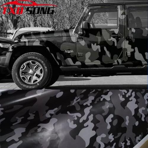 New Arrival Black Camo Vinyl Film Camouflage Car Wrap Film For Car Styling Bike Computer Laptop Scooter Motorcycle