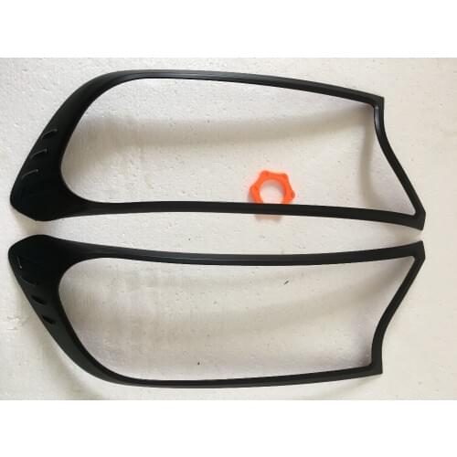 Suitable 2016 pickup ABS black headlights surrounds cover trim for ford Ranger wildtrak 2016 2017 new design ranger lamp hoods