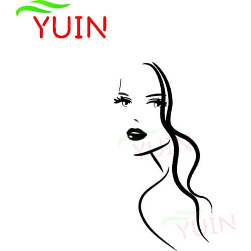 Sexy Girl Face Cute Car Sticker Fashion Premium Design Cars Accessories Waterproof Decals PVC Body Decoration Sunscreen Decal