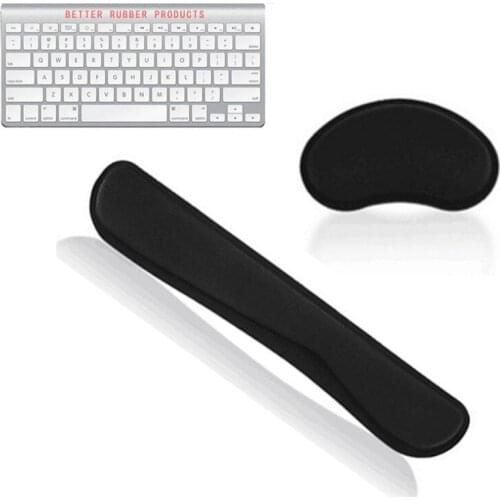 Durable Memory Foam Set Nonslip Mouse Wrist Support/ Keyboard Wrist Rest for Office Computer keyboard Mouse Pads