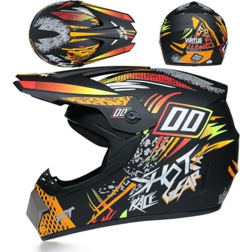 Professional Racing Motocross Casque hors route Casque Moto Capacete Moto Casco Off-road Cartoon Children Motorcycle Helmet Prof