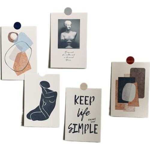 Retro Art Postcard Retro Painting Wall Stickers DIY Photography Props Card Home Decoration Card Gift Greeting Card