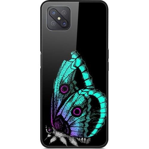 Glass Case For OPPO A92s Phone Case Phone Cover Phone Shell Back Bumper Series 3