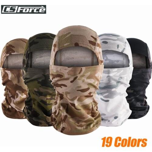 Tactical Camouflage Balaclava Full Face Mask Airsoft CS Wargame Army Hunting Cycling Helmet Liner Cap Military Camo Scarf Mask