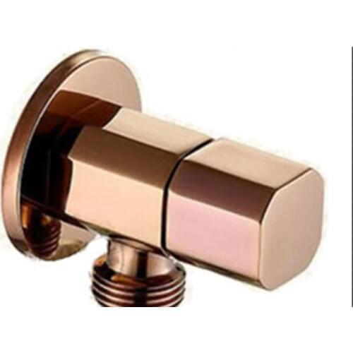 Rose gold angle valve Plated or matte black Water Faucet black or gold Angle Brass Diverter Toilet Valve AG799