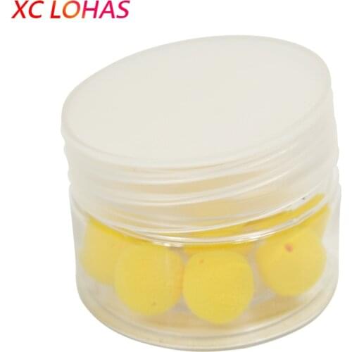 1 Box Carp Fishing Smell Bait Pop-Ups Floating Foam Balls Fishing Boilies Corn/Apple/Strawberry Flavor Baits 8/10/12/14mm