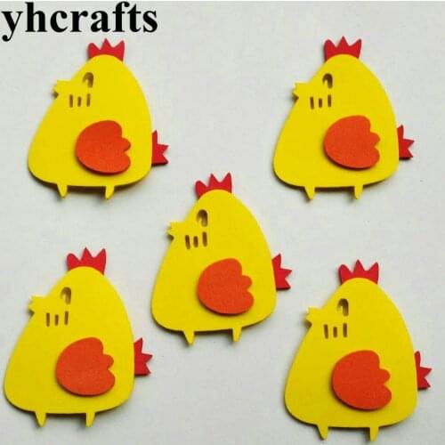 1bag/LOT Chicken EVA foam shape without stickers,19 design.Creative activity diy toys Early learning educational Kindergarten