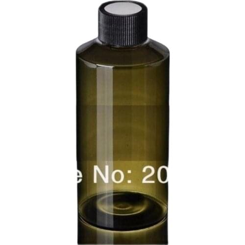 150ML GREEN/TRANSPRENT /BROWN PET bottle or bottle plastic bottle with silver lid used for cosmetic
