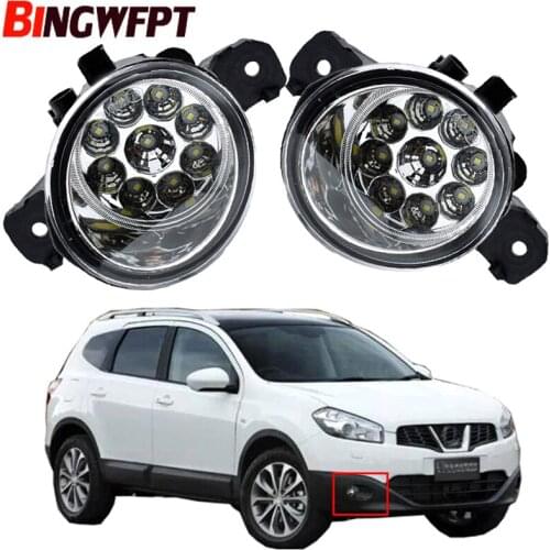 2 x Car Styling Fog Light LED Light Daytime Running Light 12V For Nissan Dualis (J10, JJ10) 2007-2015