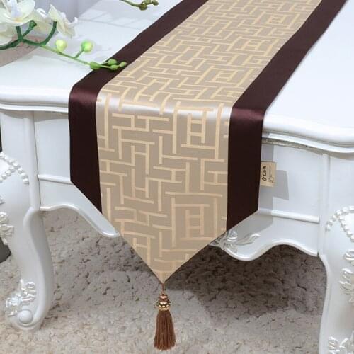 2020 High end modern table runner geometric bed runner table cloth for wedding party home hotel decoration home textile