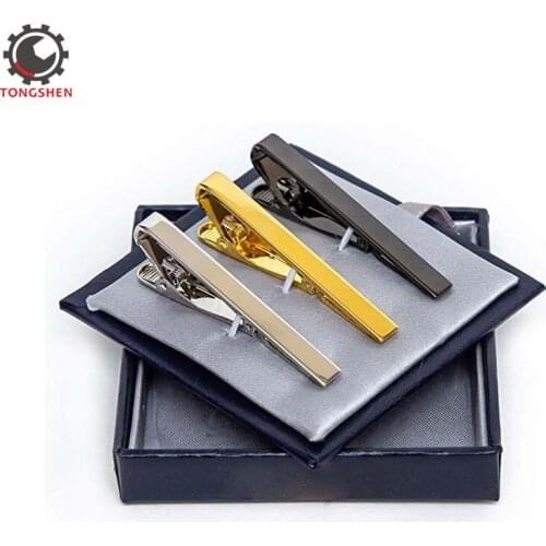 3pcs Tie Bar Clip Tie Tack Pins Tie Clips for Men Silver Gold Black Necktie Bar Pinch Clip Set Metal Clasps Business Profession