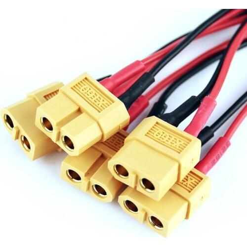 5pcs/lot RC XT60 Female to JST Female Charging Adapter Lead Plane Car Helicopter Charger
