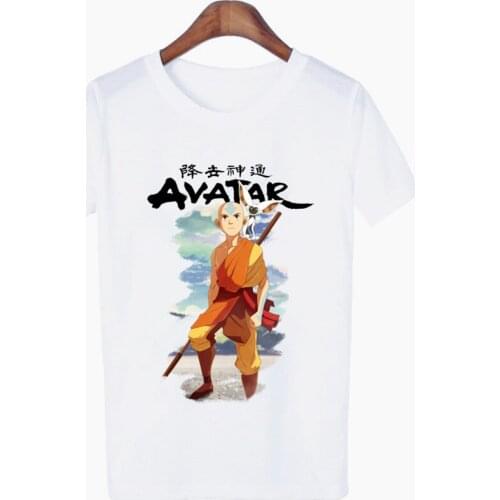 Avatar The Last Airbender Aang Avatar unisex T Shirt Women Female Hip Hop Female Clothes Tshirt Harajuku Casual T-shirt