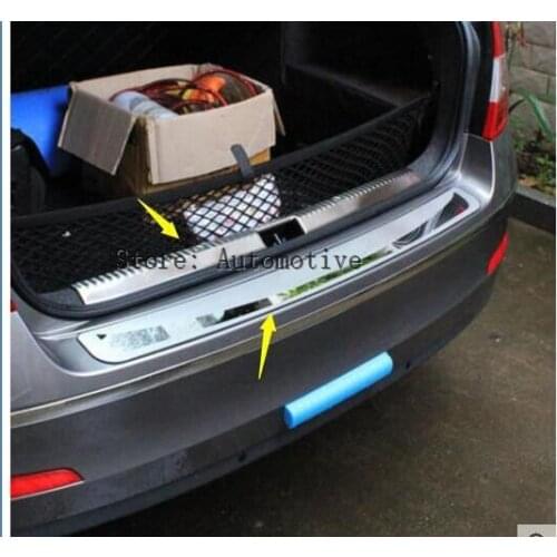 For Skoda Octavia A7 2015-2017 Sedan Car-Stying rear guard Rear Bumper Trunk Guard Door Sill Plate Car Accessories