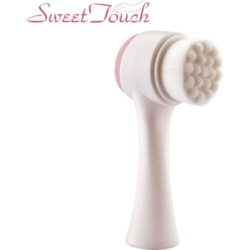 3D Double Side Multifunctional Exfoliator Facial Cleaning Brush Skin Cleaner Face Washing Machine Beauty Makeup Brush Tool