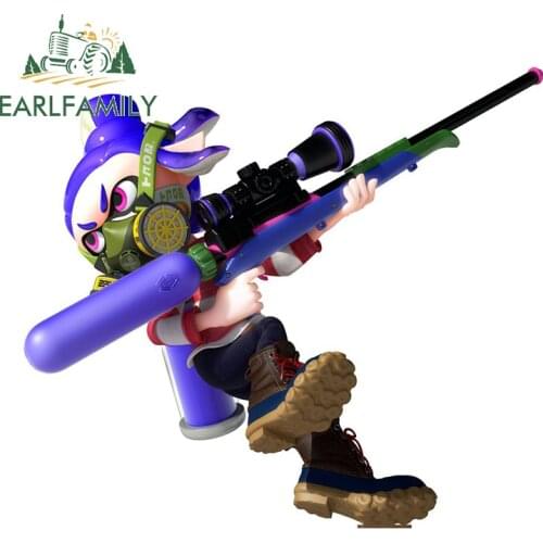 EARLFAMILY 13cm x 11.5cm for Splatoon Personality Decal Cartoon Funny Car Stickers Auto Refrigerator Graffiti Waterproof Decor