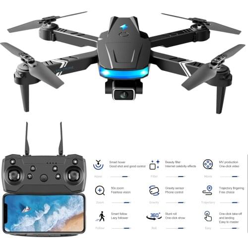 LS-878 New RC Drone 4K With Hd Dual Camera Professional Wide Angle WiFI Fpv Foldable Quadcopter Dron Toy For Boys Gifts