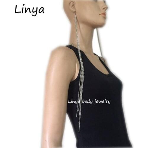 Fashion 2017 dangler Free shipping earrings Personalized Tassel long earrings for woman Jewelry