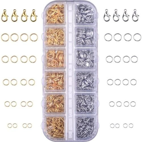 1104 Pieces Jewelry Findings making Kit Lobsters Clasps and Jump Rings In A Box