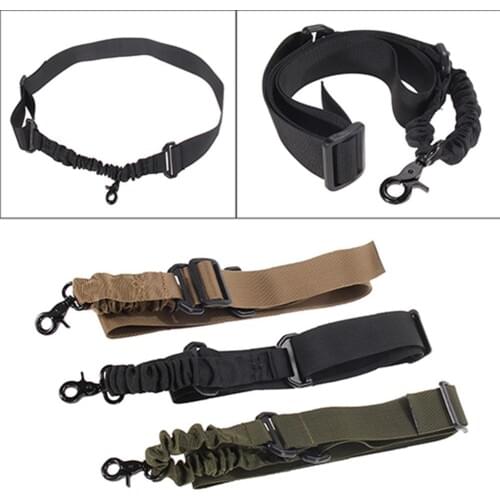 New Nylon 1 Single Point Multi function Outdoor Adjustable Bungee Sling Strap System Buckle Rope Hunting Rifle Strap