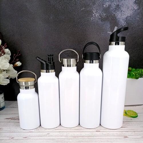 Customized Logo Sublimation Blank Stainless Termos Cup Sport Tumbler Double Insulated Water Bottle Wide Mouth