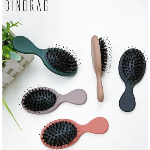 5 Color Hair Comb Scalp Massage Comb Airbag Bristles Anti-static Portable Short Handle Hair Brush Women Cute Styling Tools