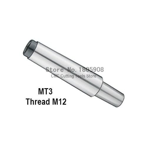 Reducing Drill Sleeve MT3 to B12 Morse Taper Shank Drill Chuck Arbor Drilling Lathe Machine Capacity 1-10mm End Thread 12mm