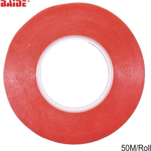 1mm-5mm * 50m Double Sided Acrylic Foam Adhesive Tape Choose Wide Free Shipping 100pcs/lot