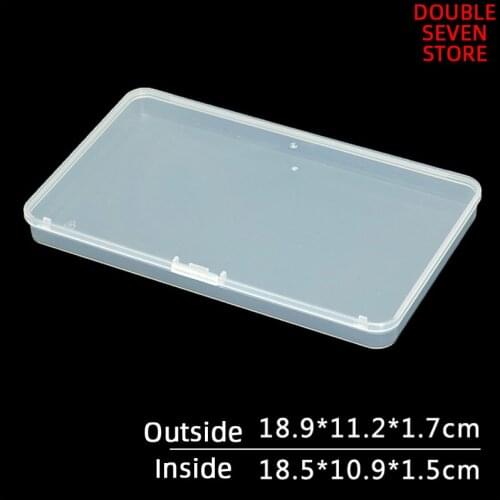 Outside 18.9*11.2*1.7 cm PP Plastic Box Transparent Storage Box