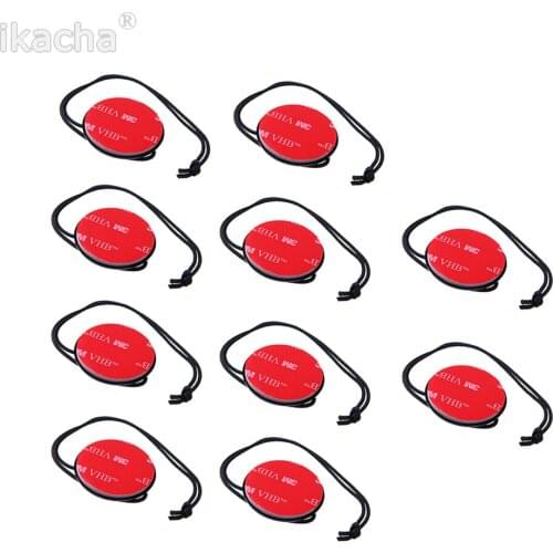 10pcs Safety Insurance Tether Straps With Sticker Mounting Kit For GoPro HD Hero 9 7 6 SJ4000 EKEN for Xiaomi Yi Camera