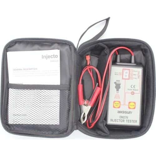 Acheheng Car Fuel Injector Tester Analyzer 4 Pulse Modes Fuel Injector Stuck leaking or Burnt-out Diagnostic Tool EM276