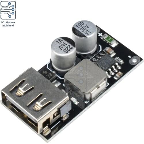 24W QC 3.0 USB Fast Charger Module DC-DC Buck Converter 6-32V to 5V/12V/24V For Car Mobile Phone Charging