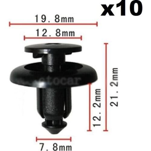 10pcs Nylon Nylon Mud Guard Fender Rivet Push Retainer Clips For Mazda Protege 1996-On BC1D-56-145