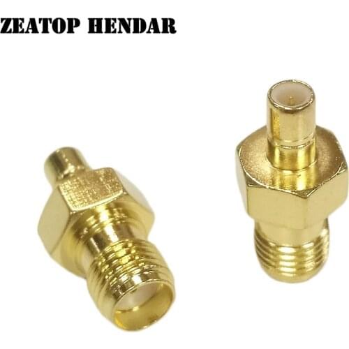 1000Pcs Brass Gold Plated SMA Female Jack to SMB Male Plug Straight RF Coaxial Coax Adapter Connector