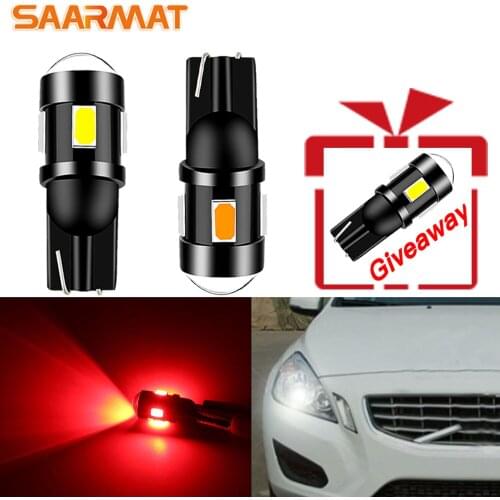 2pcs Plug and play T10 W5W 12V 6000K 6SMD ice blue The width light for Volvo XC60 XC90 S60 V70 S80 S40 V40 V50 XC70 V60 C30 C70